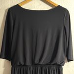 Emma & Michele  Black Draped Romper Photo 4