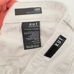 Kut From The Kloth Bright White Distressed Jean Shorts Photo 4
