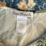 Linea Donatella  tropical Olive and Cream Floral Tank Top Large Photo 2