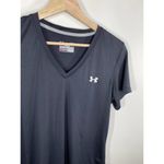 Under Armour Heat Gear Semi-Fitted Black V-Neck T-Shirt Women's Size Large L Photo 26
