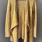 Aerie Whipstich Mustard Marled Open Front Cardigan Soft & Comfy Size Small EUC Photo 0