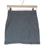 Shinestar Mini Skirt Black and White Gingham A-Line Size Small Photo 0
