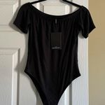 Missguided NWT  Black Off the Shoulder Bodysuit Photo 0