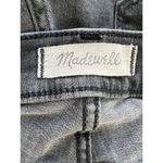 Madewell Black Jeans 9" High Rise Skinny Destroyed Holes Raw Hem Sz 26 Tall Photo 4