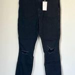 Good American NWT  Black Wash Ripped Knees Skinny Jeans - Size: 4/27 Photo 0
