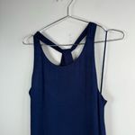 Alice + Olivia  Indigo Silk Draped Mini Dress Photo 3