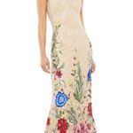 Mac Duggal  5475 Women's  Floral Embellished Spaghetti Strap Gown Photo 0