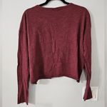 Wild Fable  Women's T shirt Long sleeve Henley Neck Washed Burgundy Size L. Photo 6