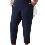 Athleta  Pants‎ Women 0 Navy Blue Brooklyn High Rise Ankle Athleisure Athletic Photo 0