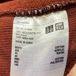 Uniqlo U Rust Sweatshirt Minimalist Classic Soft Cozy Casual Retro Earthy Medium Photo 6