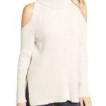 Cupcakes and Cashmere  Rodell turtleneck cold shoulder knit sweater size small Photo 0