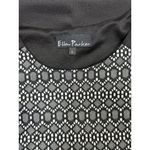 Ellen Parker Black & White Geometric Lace Sleeveless Sheath Dress Womens Size L Size L Photo 6