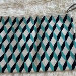 Sophie Anderson Blue Geometric Woven Clutch Photo 1