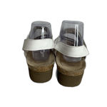 Naot krista Shoes Womens Size 9.5 Wedge Sandals Rhinestone Strap Comfort Leather White Photo 7