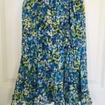 Oscar de la Renta Women's Dress, Blue Floral, Size S Photo 5