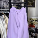 ZARA  Lilac Lavender Purple High Waist Wide Leg Tailored Trousers Photo 8