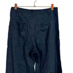 Maeve  Anthropologie The Colette Linen Blend Crop Wide-Leg Pants in Black Photo 7