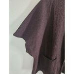 Tally Ho 100% Wool Cape Sweater Women Sz S Lagenlook Boho Style‎ Brown Photo 4