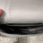 Vince Grey Leather Crossbody Bag - Adjustable Strap Photo 8