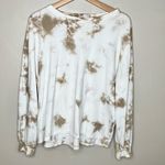 C&C California  Green/White Tie Dye Light Weight Long Sleeve Sweater Size Medium Photo 0