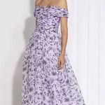 Shoshanna NWT  -Meraki Fleur Clip Dot Purple Midi Dress Photo 1