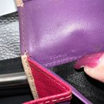 Loewe  Lambskin Wallet‎ with Lock on Zipper pull Red and Purple Interior Photo 7