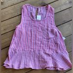 Free People NWT  Annabelle striped top strawberry combo Photo 0