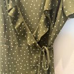 Forever 21 Green Polka Dot Wrap Dress Photo 2