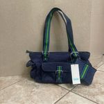 The Sak  Belinda Satchel Denim Blue Green Medium Handbag Pocketbook Bag NWT‎ Photo 11