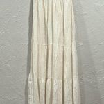 Flawless  Ivory Boho Smocked Flowy Strapless Maxi Dress Size Medium Photo 0