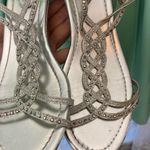 Unlisted Kenneth Cole Silver sparkly beaded sandals w diamanté details 10 Photo 2