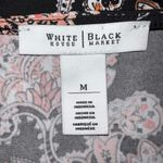 White House | Black Market Scoop Neck Belled sleeve Artsy Floral Tunic EUC Size M Photo 7