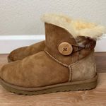 UGG  Bailey Button Chestnut Brown Ankle Boots Photo 3