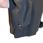 Tahari Arthur S. Levine Blazer Pin Black Striped SZ 14 Lined Contrasting Trim Photo 8