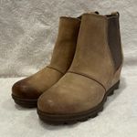 Sorel Joan of Artic Wedge II Chelsea Boots sz 8 Tan Photo 4