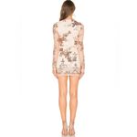 superdown NWT REVOLVE by the way. |  Jessa Deep V Mini Dress in Rose Gold Photo 3