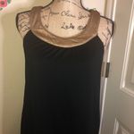 Karlie Black Swing Dress with Gold Collar Size M Perfect for Holidays Photo 1
