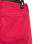 Market & Spruce  Flat Front Slim Mid Rise Pants Dark Coral Pink Size 6 NWT Photo 3