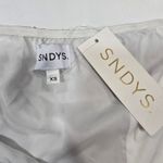 SNDYS Angel Mini Dress in Brown Swirl XS White Photo 7