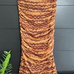 ZARA  Animal Print Ruched Bodycon Mermaid Tail Dress/Skirt Women’s Sz S NWT Photo 0