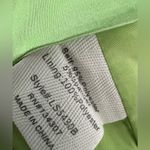 Line and Dot  $98 Asymmetrical Lime Neon Green Satin Mini Skirt Y2K Resort Vacation Photo 5