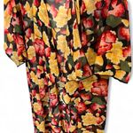 LuLaRoe Floral Semi Sheer Shirley Kimono Size medium Photo 3