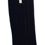 Eileen Fisher New NWT  Wide Ankle Pant Black Velour Fill Lined Silk Blend Large Photo 0