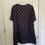 Women’s black white polka dotted tshirt nightgown sleep dress‎ pajamas XL Photo 3