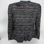 Nanette Lepore Black and White Linen Blend Wizard Tweed Jacket w/Zipper Detail-2 Photo 1
