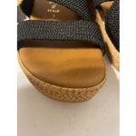 Italian Shoemakers  Wedge Sandals Blue Strap Size 7 M Made in Italy Photo 7