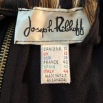 Joseph Ribkoff Black Leopard SS Hoodie Knit Top Jacket Sz 10 Sheer Sleeve Dressy Photo 8