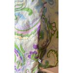 IZOD Women's Green Paisley Print Cotton Blouse - Size Large Photo 3