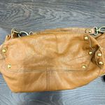 Linea Pelle Women’s Brown Leather Satchel Bag Purse Photo 10