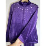Rebecca Malone Velvet Track Suit S Purple Women’s 2 Piece Running Fairy Whimsy Photo 4